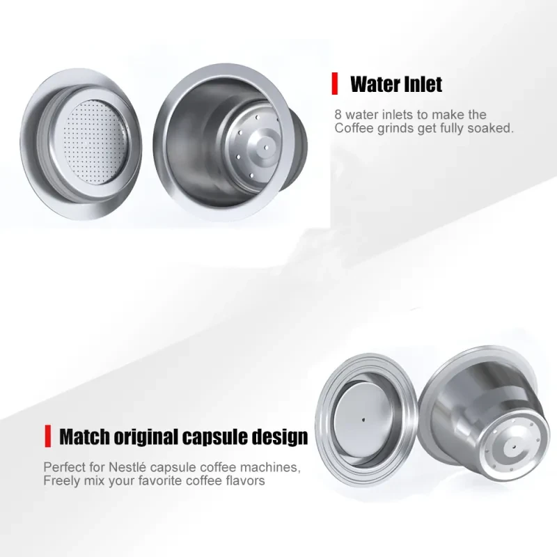Reusable Stainless Steel Coffee Capsules β Compatible with Nespresso Machines
