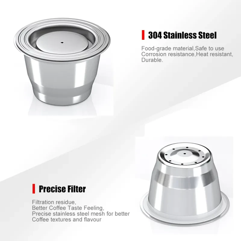 Reusable Stainless Steel Coffee Capsules β Compatible with Nespresso Machines
