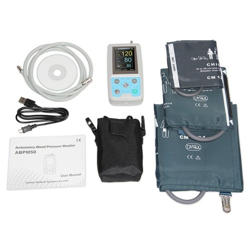 24-Hour Handheld Blood Pressure Monitor – Dynamic BP Monitoring Recorder for Home Use