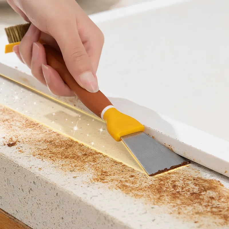 Multifunctional Double-Head Kitchen Cleaning Shovel β Scraper & Scrub Brush Combo Tool