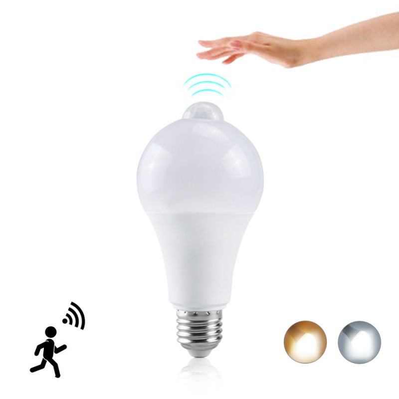 LED Motion Sensor Light Bulb β Smart PIR Human Body Induction Bulb for Indoor & Outdoor Use