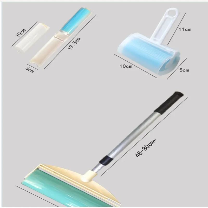 3-Piece Lint Remover Roller Set β Pet Hair & Dust Cleaner for Clothes, Bedsheets, Furniture