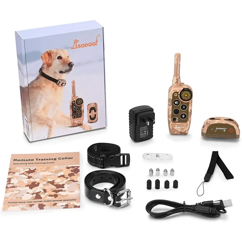 Rechargeable Dog Bark Collar with Remote – Anti Bark Training Device
