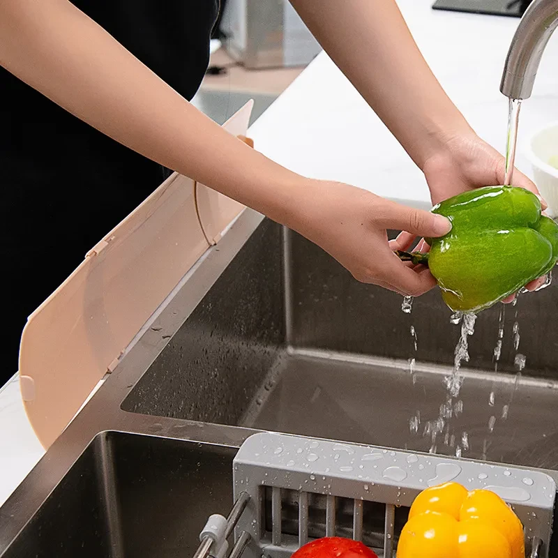 Sink Water Retaining Plate – Household Sink Waterproof Board for Kitchen Utensils