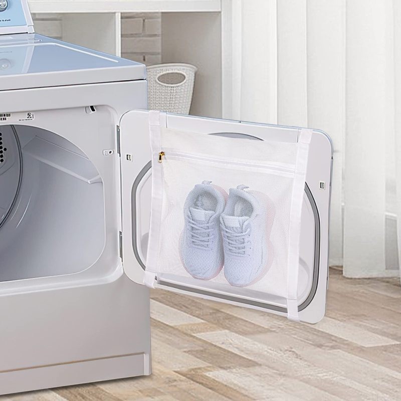 Washing Machine Sports Shoes Drying Bag – Convenient Polyester Shoe Drying Bag for Laundry
