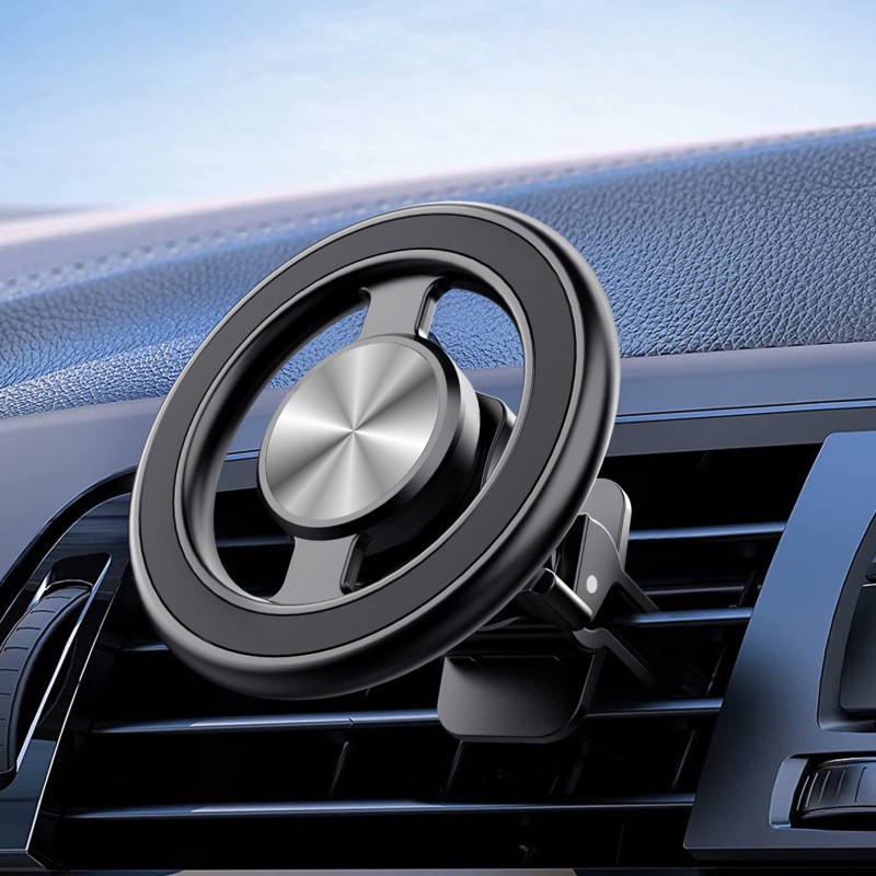 New Air Outlet Magsafe Magnetic Phone Holder – 360° Adjustable Alloy Magnet Car Mount for Mobile Phones