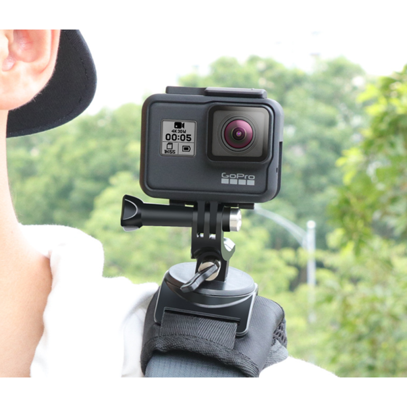 Sports Camera Backpack Fixed Shoulder Strap – Universal Clip Mount for Action Cameras
