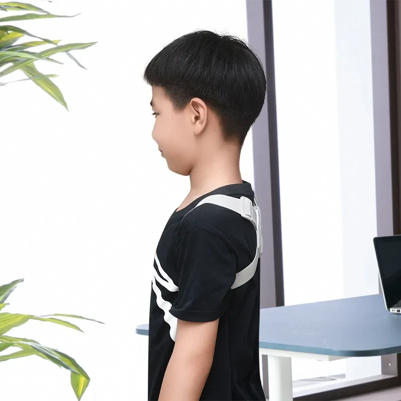 Smart Posture Corrector for Kids & Adults – Anti-Humpback Back Brace with Display & USB Charging