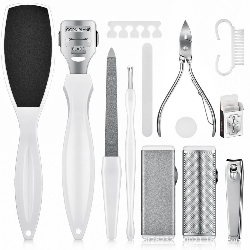 Stainless Steel Dead Skin Clipper Nail Clippers Suit – 22-Piece Durable Pedicure Manicure Kit