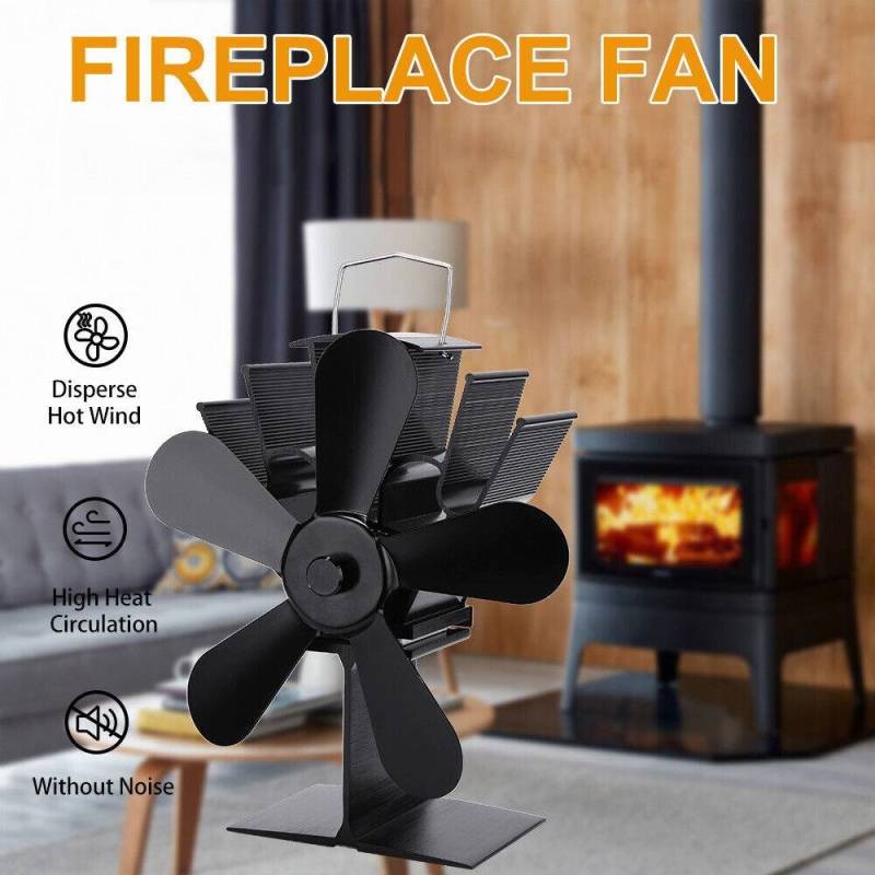 Eco Heat-Powered Wood Stove Fan