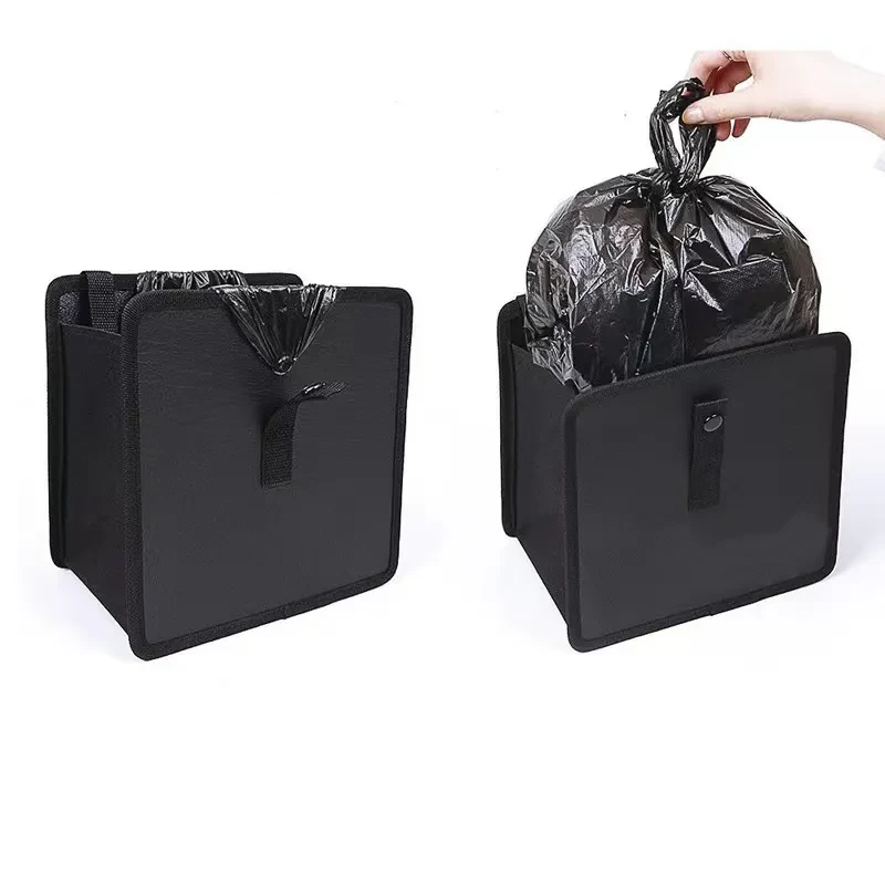Waterproof Car Trash Can Storage Bag – Hanging Oxford Organizer for Vehicle Waste and Interior Cleanliness