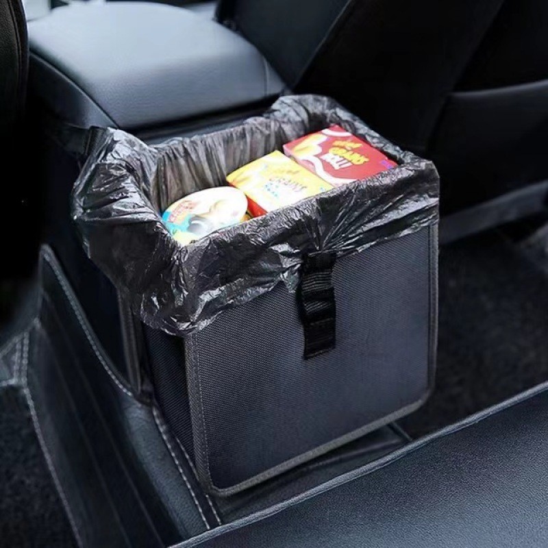 Waterproof Car Trash Can Storage Bag – Hanging Oxford Organizer for Vehicle Waste and Interior Cleanliness