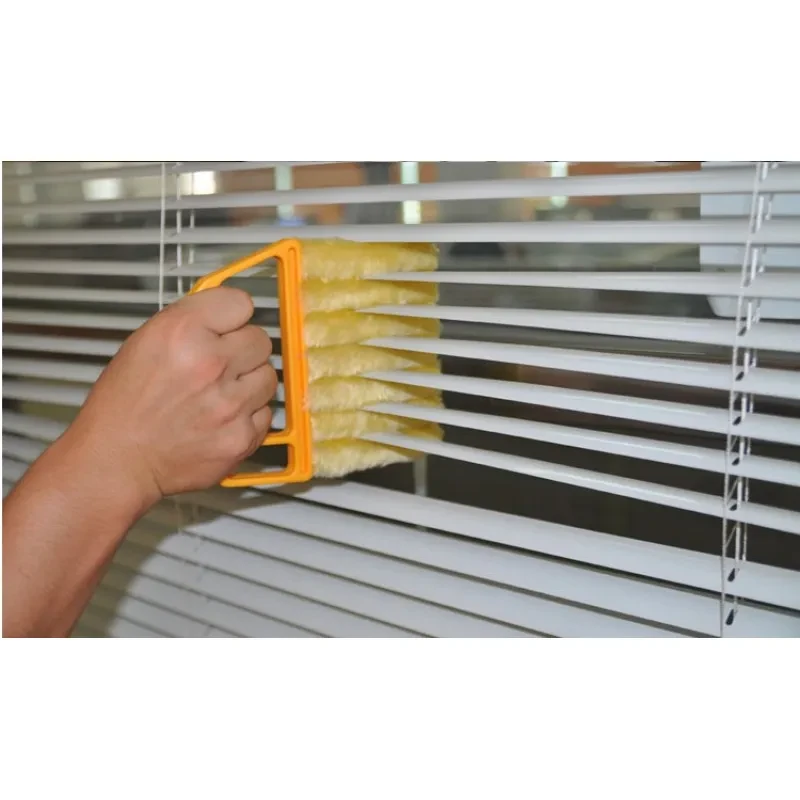 Removable Fiber Curtain Cleaning Brush – Washable Louver Dust Tool for Blinds and Home Surfaces