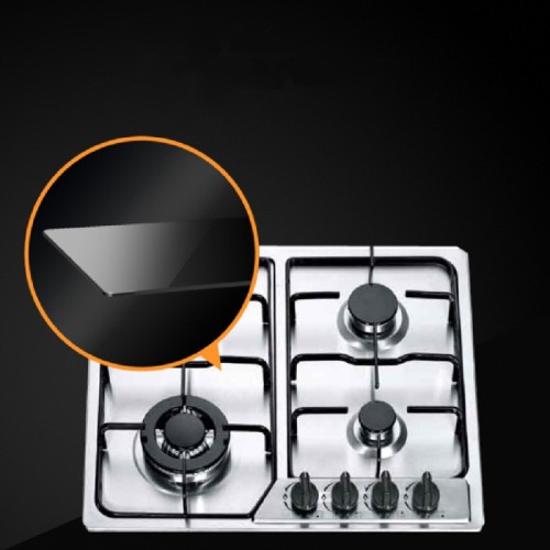 Embedded 4-Head Stainless Steel Gas Stove – Pulse Ignition Cooktop for Household Kitchen Use