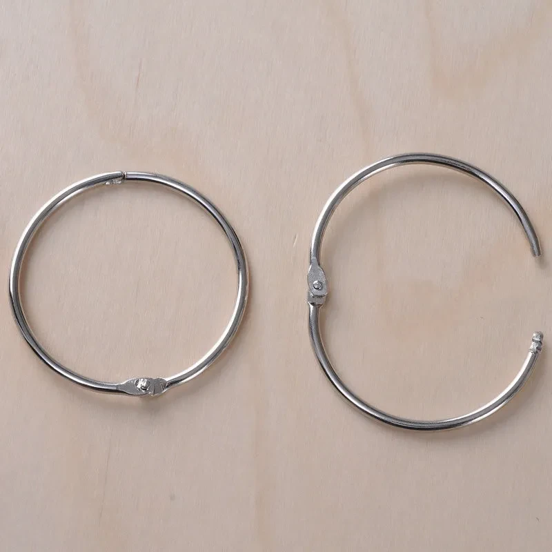 Stainless Steel Bathroom Curtain Rings – Rustproof Shower Hook Set for Bathroom Curtain Installation