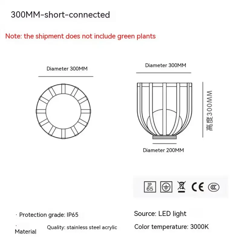 Outdoor Waterproof Lawn Lamp – Warm White Courtyard Light for Pergola, Patio, and Garden Decor