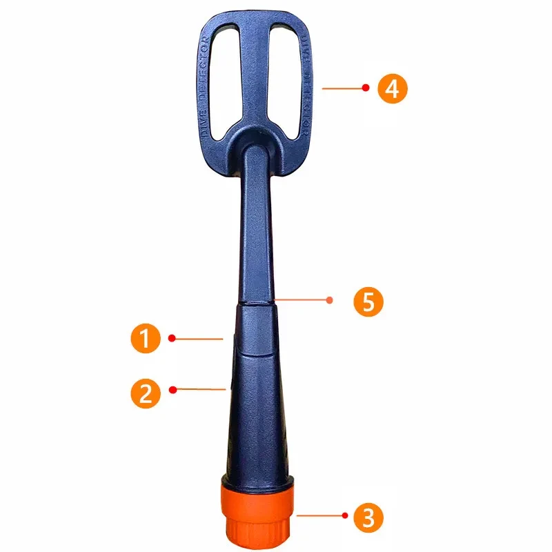 Diving Coil Metal Detector β Waterproof Handheld Detector for Underwater and Deep Soil with Audio, Vibration & LED Alerts