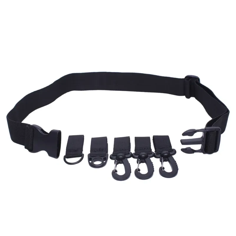 Adjustable Fishing Wader Belt β Outdoor Gear Strap with Plastic Buckle, D-Ring & Hook Attachment