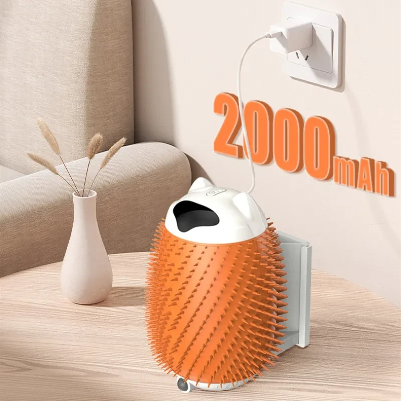 Smart Pet Electric Cat Petting Post β Interactive USB-Powered Cat Grooming Brush