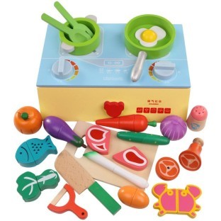 Magnetic Puzzle The Kitchen Gas Stove Cooking Toy
