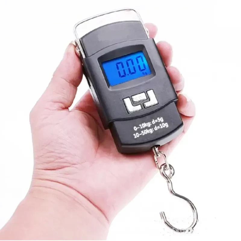 Accurate A08 Digital Portable Scale β 50kg Capacity Luggage & Parcel Weighing Scale with LCD Display