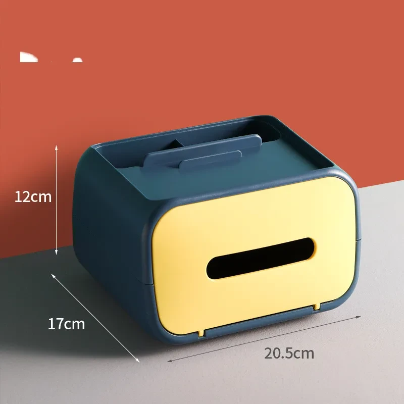 Magnetic Tissue Box – Modern ABS Paper Storage Organizer for Car, Bathroom & Home