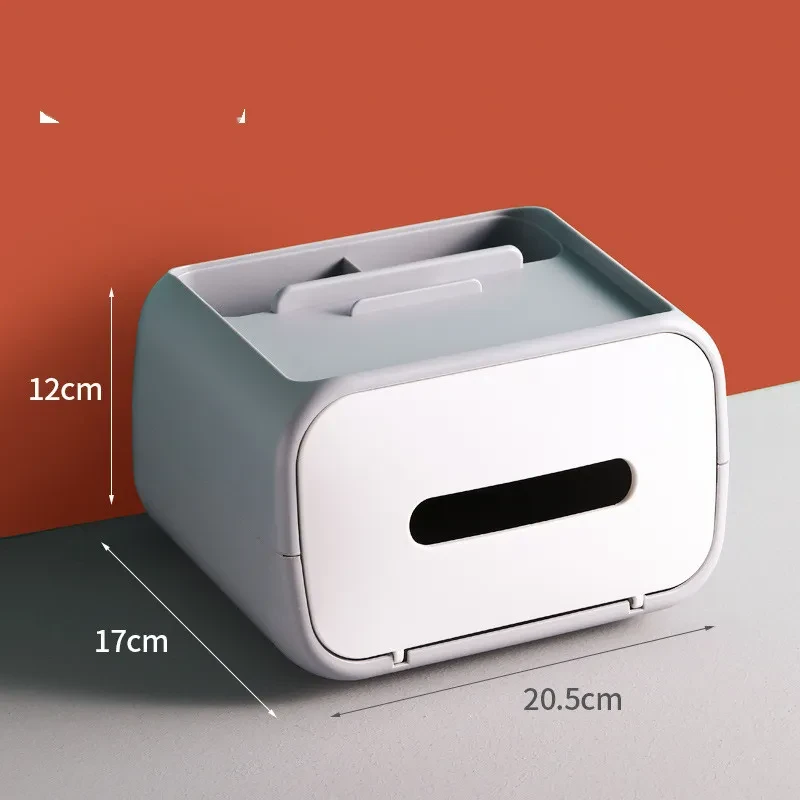 Magnetic Tissue Box – Modern ABS Paper Storage Organizer for Car, Bathroom & Home