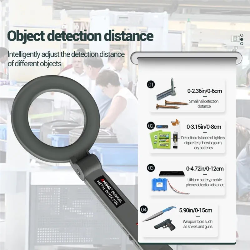 High Sensitivity Handheld Metal Detector – Portable Security & Treasure Hunting Tool