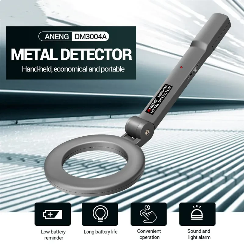 High Sensitivity Handheld Metal Detector – Portable Security & Treasure Hunting Tool