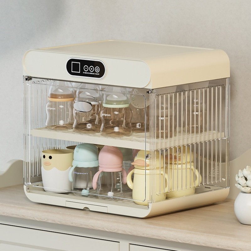 Baby Bottle Storage Cabinet – Sterilizing, Drying & Draining Organizer for Feeding Bottles