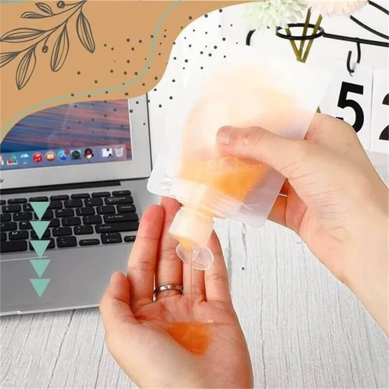 Travel Emulsion Packing Bags β Reusable Cosmetic Nozzle Pouches for Toiletries & Skincare