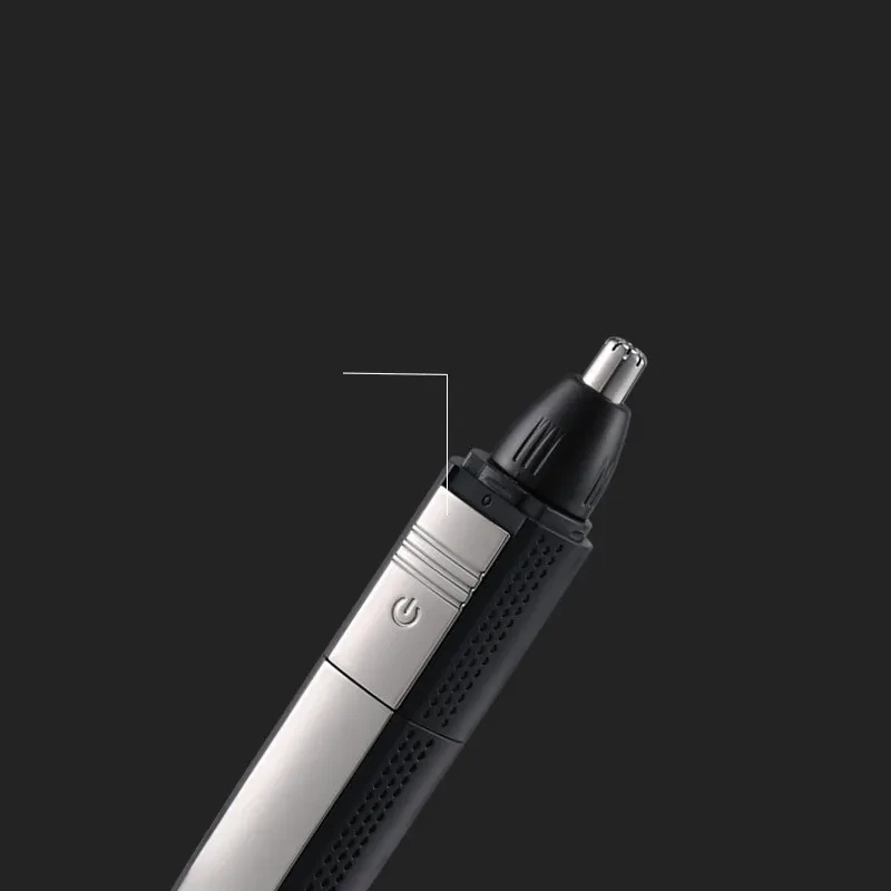 Electric Nose Hair Trimmer for Men – Waterproof Stainless Steel Rotary Grooming Tool