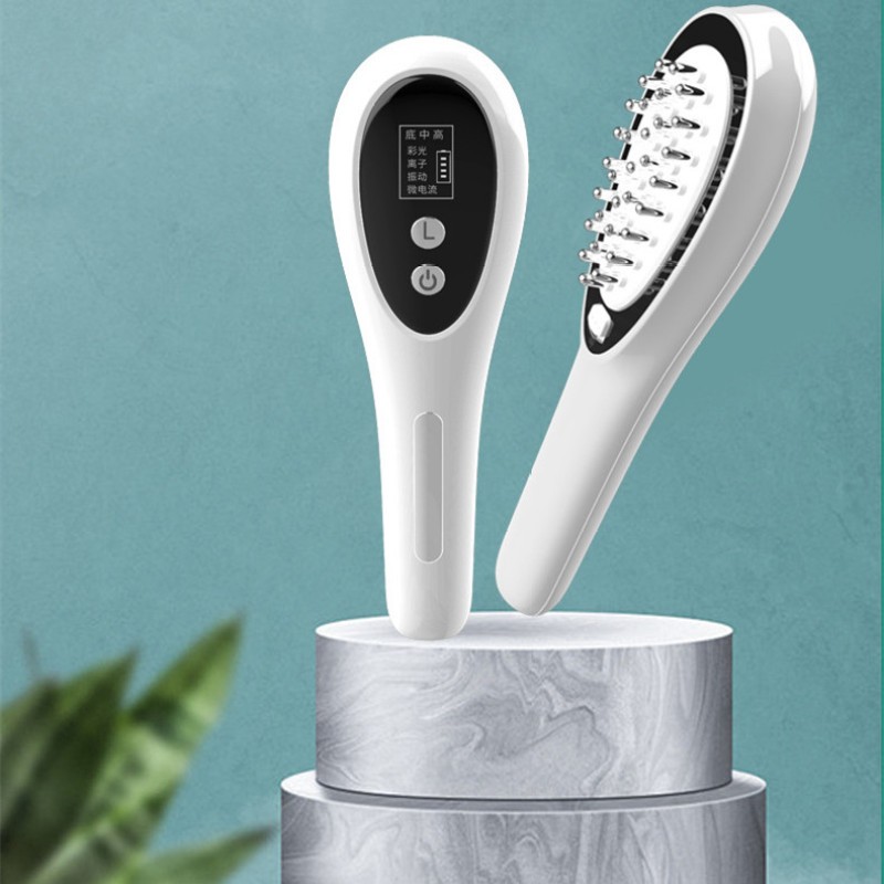 Electric Hair Massager Comb β Negative Ion Scalp Care & Anti-Frizz Brush with Micro Vibration