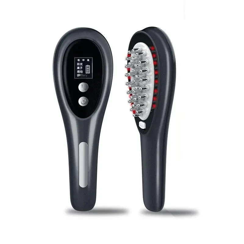 Electric Hair Massager Comb β Negative Ion Scalp Care & Anti-Frizz Brush with Micro Vibration