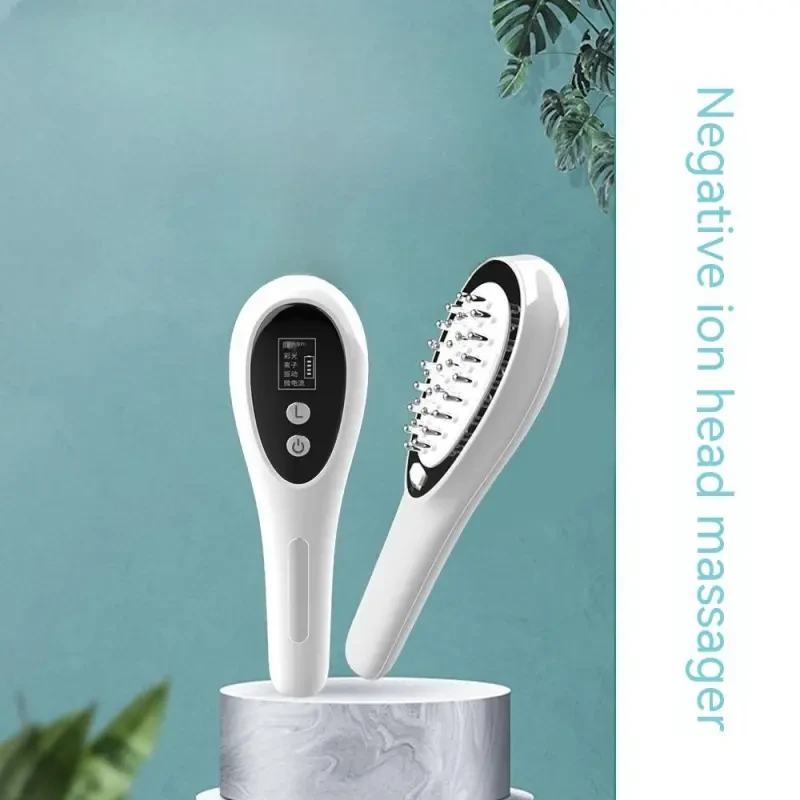 Electric Hair Massager Comb β Negative Ion Scalp Care & Anti-Frizz Brush with Micro Vibration
