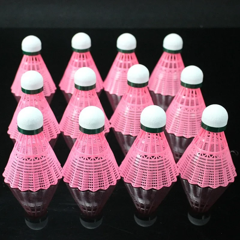 12 Pcs Durable Nylon Badminton Shuttlecocks – Outdoor Birdies Balls for Kids & Adults Indoor Sports