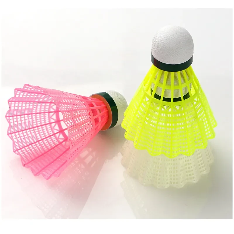 12 Pcs Durable Nylon Badminton Shuttlecocks – Outdoor Birdies Balls for Kids & Adults Indoor Sports