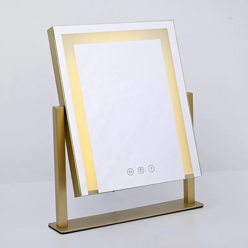 360° LED Light Dressing Mirror – Large Rotating Cosmetic Makeup Mirror for Bedroom & Bathroom