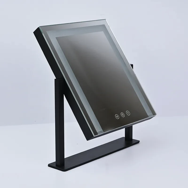 360° LED Light Dressing Mirror – Large Rotating Cosmetic Makeup Mirror for Bedroom & Bathroom
