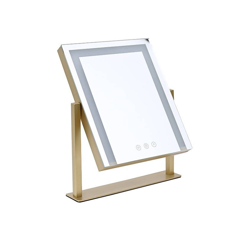 360° LED Light Dressing Mirror – Large Rotating Cosmetic Makeup Mirror for Bedroom & Bathroom