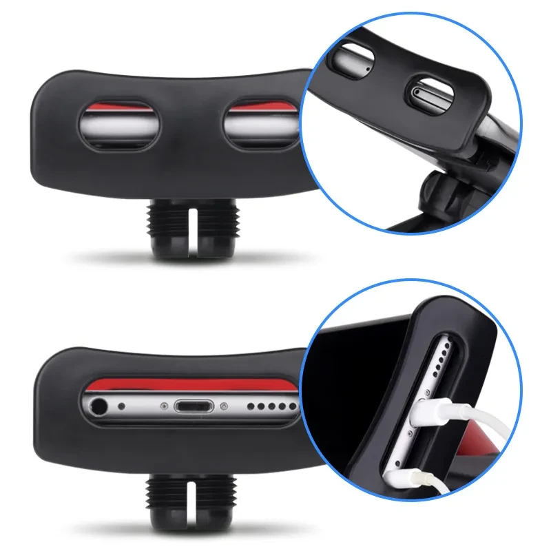 Car Headrest Tablet & Phone Holder – 360° Rotating Rear Seat Mount for All Vehicles