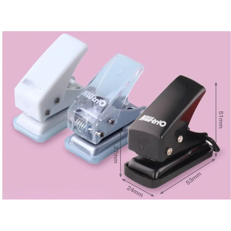 Mini Single Hole Puncher – Manual Ring Binding Stationery Punch for Office & School