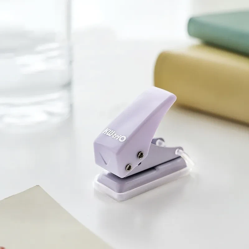 Mini Single Hole Puncher – Manual Ring Binding Stationery Punch for Office & School