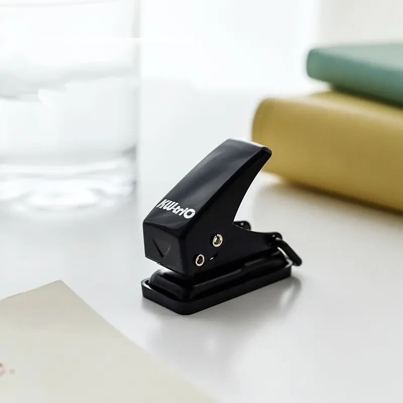 Mini Single Hole Puncher – Manual Ring Binding Stationery Punch for Office & School