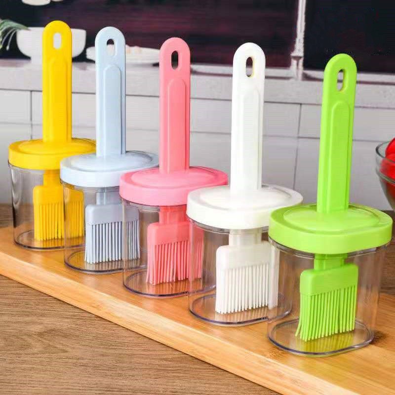 High Temperature Resistant Kitchen Oil Brush – Pancake Baking Silicone & PP Cooking Brush