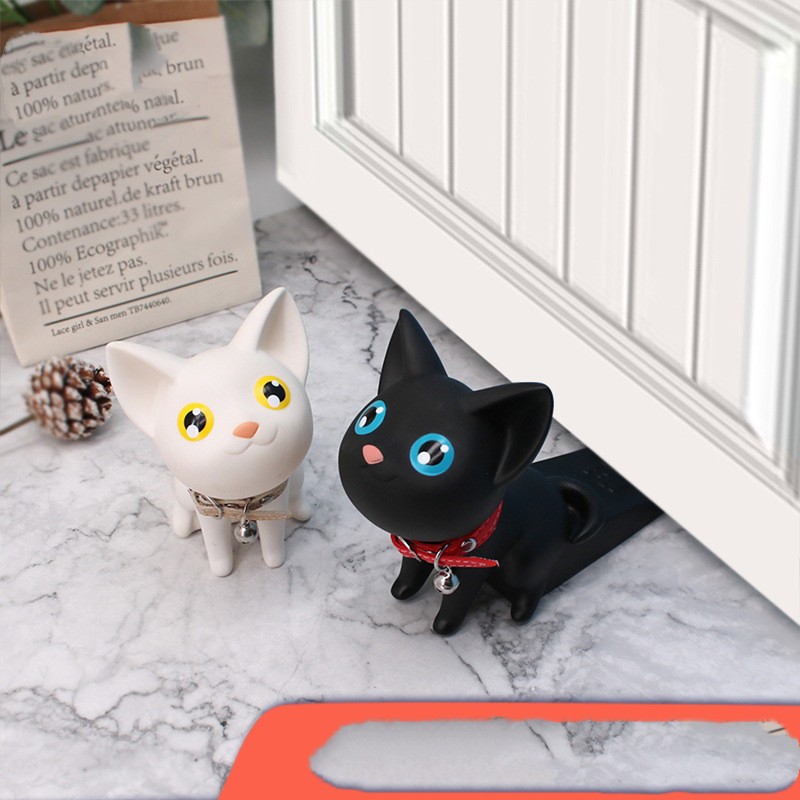 Punch-Free Cat Door Stopper – Cute Anti-Collision PVC Door Handle Protector