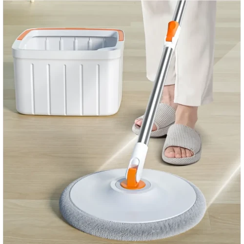 Hands-Free Flat Mop with Sewage Separation Bucket – 360° Self-Cleaning Mop Set for Home Floor Cleaning