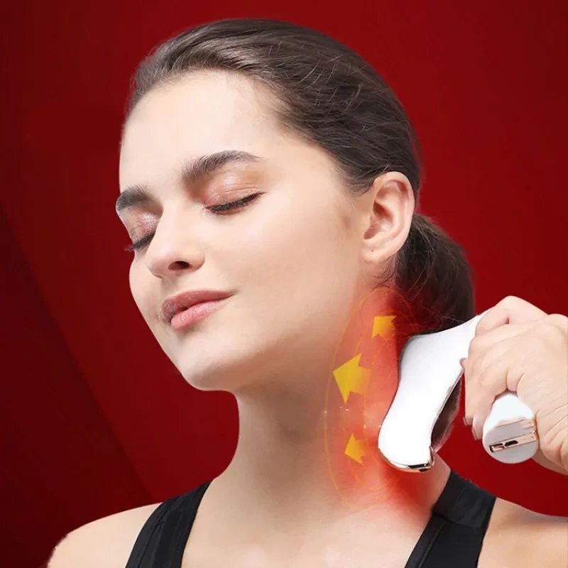 Electric Cervical Meridian Massage Tool – Portable Smart Gua Sha Scraping Instrument for Muscle Relaxation