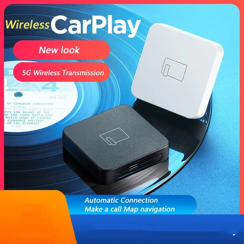 Wireless CarPlay Adapter – Convert Wired CarPlay to Wireless via USB, Plug & Play