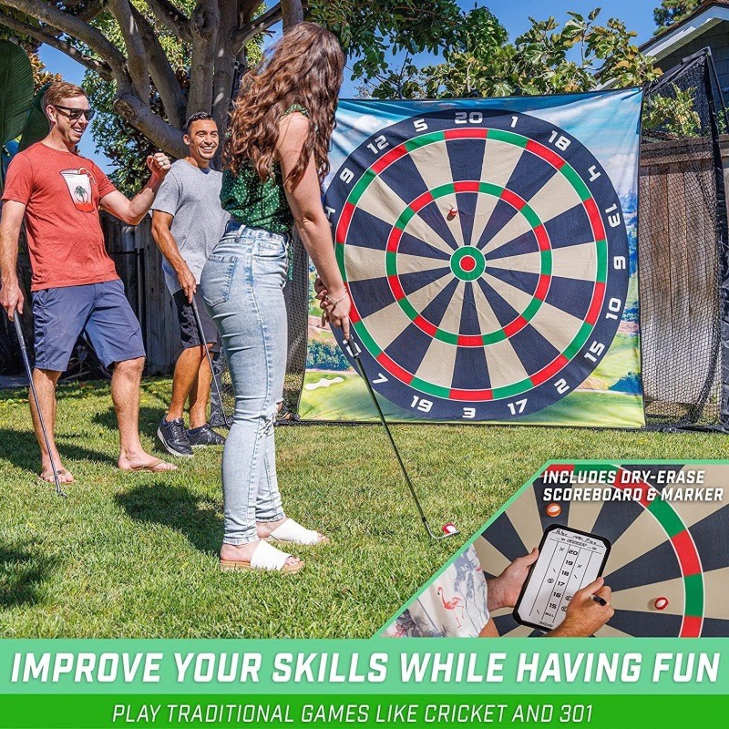Leisure Golf Board Game Set – Indoor Golf Hitting Mat for Fun & Practice (Flannel, 180×180cm / 200×200cm)